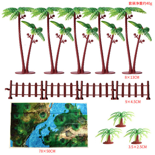 Simulated coconut tree shrub sand table scene ornaments micro landscape plant cactus baobab tree model gift