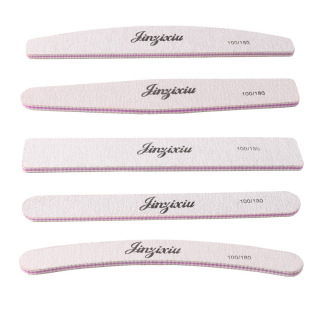 Nail nail file strip gray sand purple core toothed sand strip wear-resistant grinding strip thickness double-sided diamond Round Square