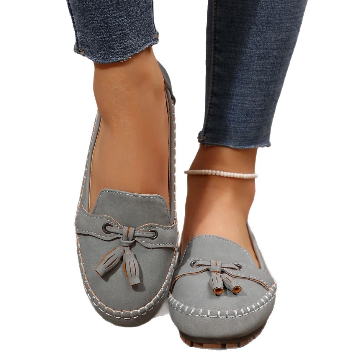 2025 Autumn New European And American Style Single Loafers Large Size Women's Shoes Cross-Border E-commerce Manufacturer_vogvips.com