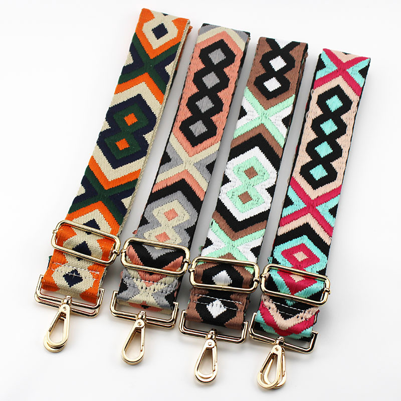 Cotton Geometric Sling Strap Bag Accessories display picture 3