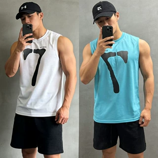夏季男士速干健身背心无袖透气运动坎肩肌肉训练潮牌宽松吸湿排汗