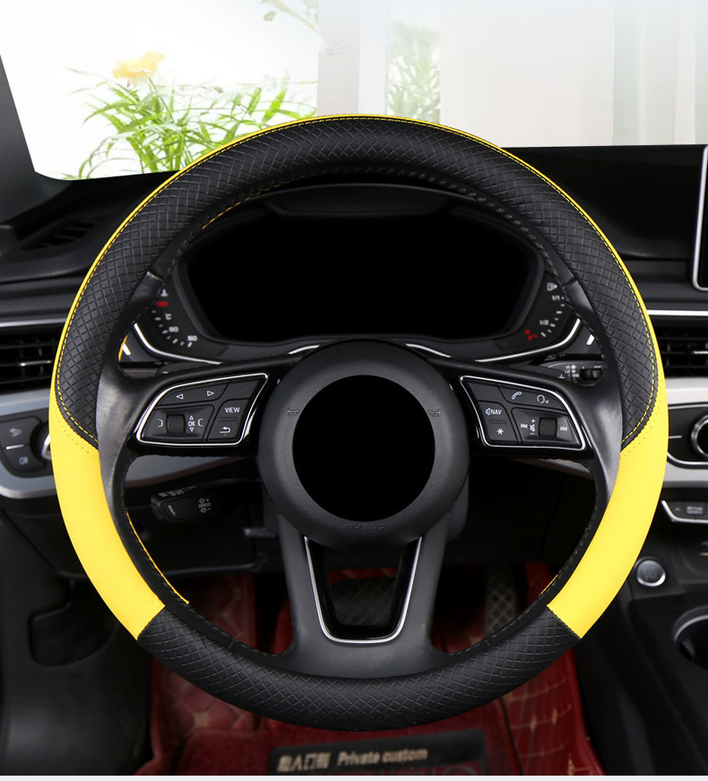 Large and Small Trucks, Light Trucks, Heavy Trucks, Buses, Four-Season Universal Steering Wheel Cover 40-42-45-47-50cm