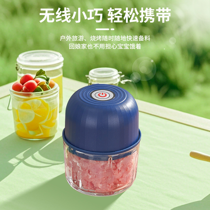 电动捣蒜器料理机四叶刀Type-c接口300ML玻璃杯匠心之作源头工厂|undefined