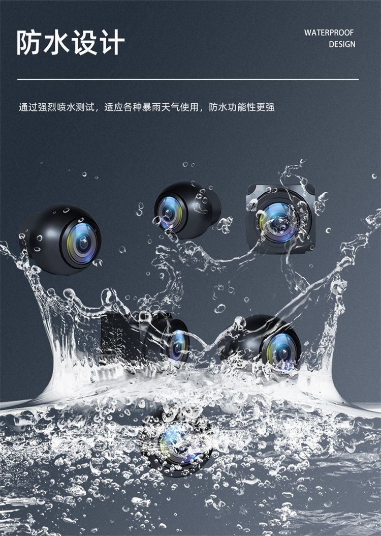 Car-mounted 360-degree panoramic lens high-definition night vision universal aftermarket modification camera, factory wholesale, supports sample orders