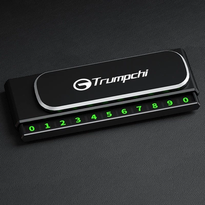 Nömrəli dayanma kartı — temporary parking sign, number - can-be-hidden-trumpchi-black