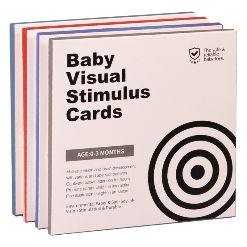 Black and White Card 0-3 Months Cognitive Card Puzzle Cognitive Early Education Card Colorful Card Baby Visual Stimulation Card