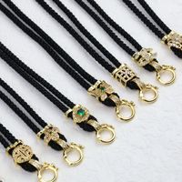 可调节保色电镀纯铜万能扣项链绳子翡翠高货吊坠玉佩挂绳佛牌批发