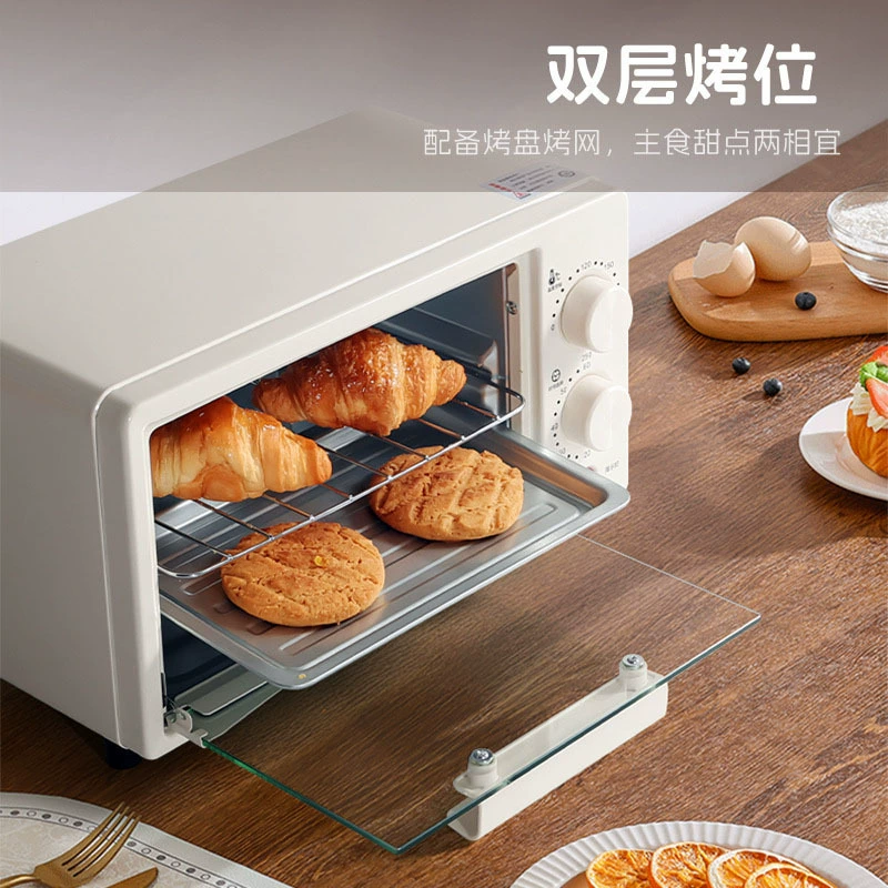 12L electric oven household small multi-function microwave oven fully automatic mini oven baking egg tart gift