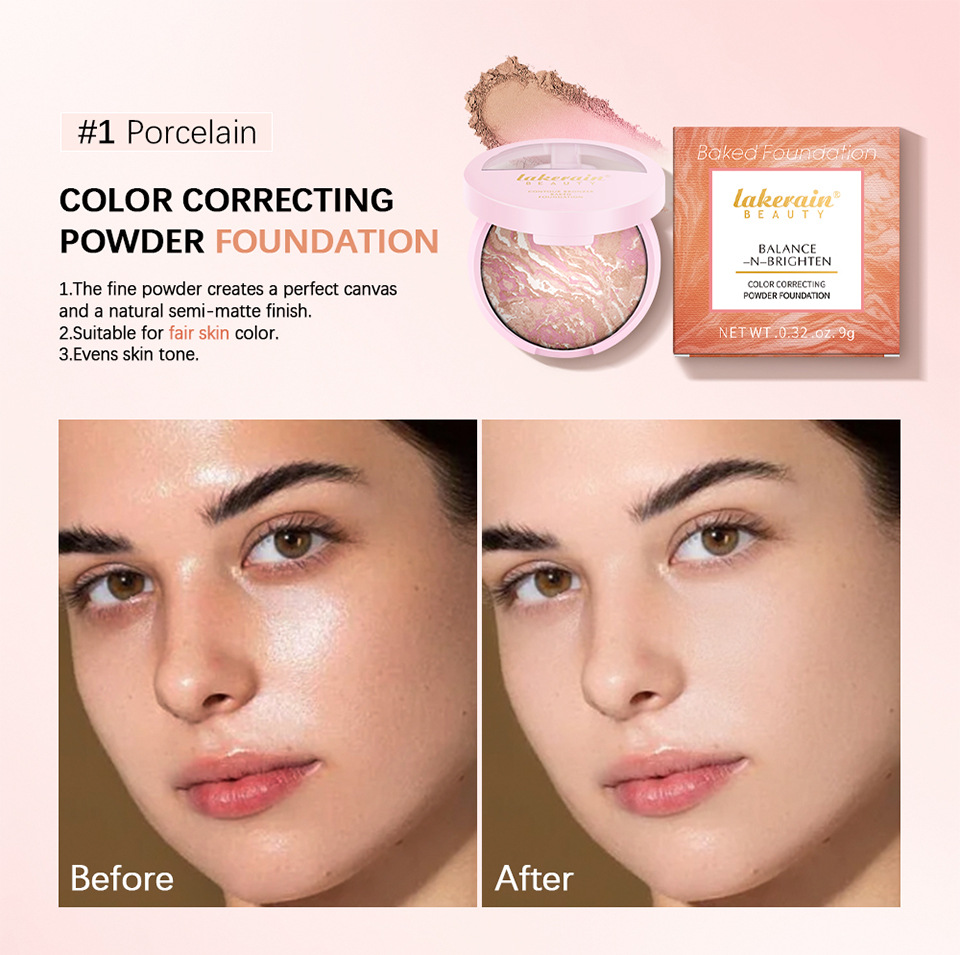 Cross-border new lakerain baking powder, highlighter Contour powder, setting and contouring Application Scenario