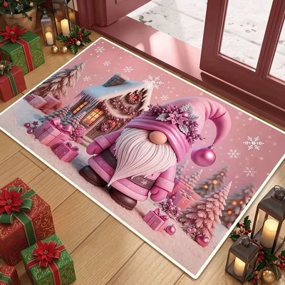 Avtomobil döşəmə paspasları: Style Holiday Decorative Mat, Wholesale - 821desd-3-4060cmcrystal-velvet-with-dot-plastic-backing
