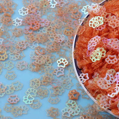 Dırnaq bəzəkləri stickers product set - transparent-orange-sieve