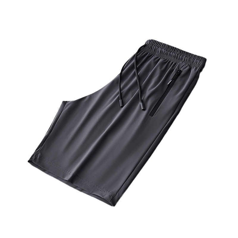 Deportes casuales de verano más pantalones cortos de tamaño pantalones cortos para hombres pantalones de playa de secado rápido pantalones de seda de hielo para hombres pantalones sueltos