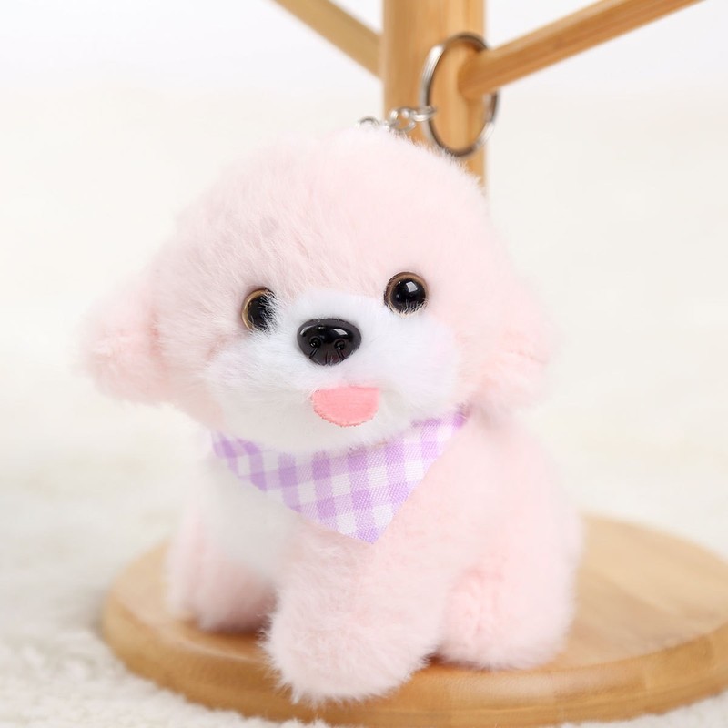 かわいい子犬ペンダントウエストハイランド犬ぬいぐるみおもちゃ人形バックパックキーホルダーペンダントガールフレンドギフト|undefined