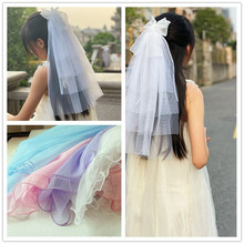 儿童节热销  手工自制公主披纱头纱发夹材料   diy饰品配件