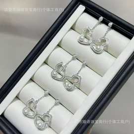 刘诗诗同款流苏葫芦淡水珍珠耳钉福禄双全的耳线保色注金耳针纯银