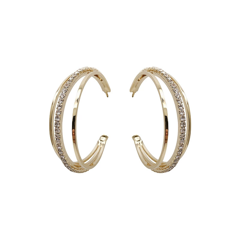 Earrings Silver 925 — Demi-season European Style, Simple Elegant Bright Design, Gold & Silver Options