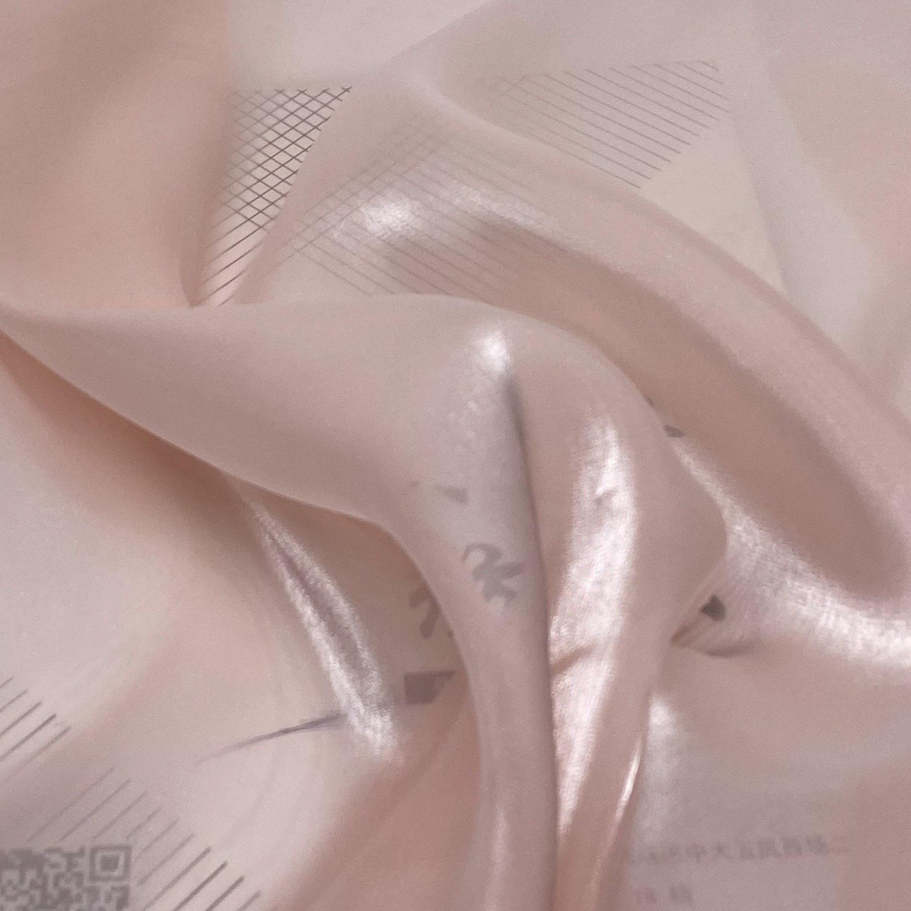 Elegant silk satin smooth chiffon fashion evening dress qipao Hanfu fabric dyeing plain wedding dress