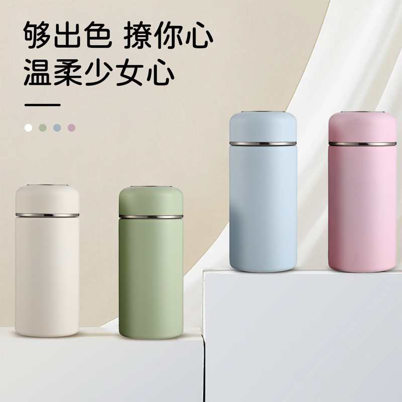 新しいミニポケット魔法瓶カップ 316 ステンレス鋼ウォーターカップポータブルコンパクトティーカップ彫刻カスタムロゴ|undefined