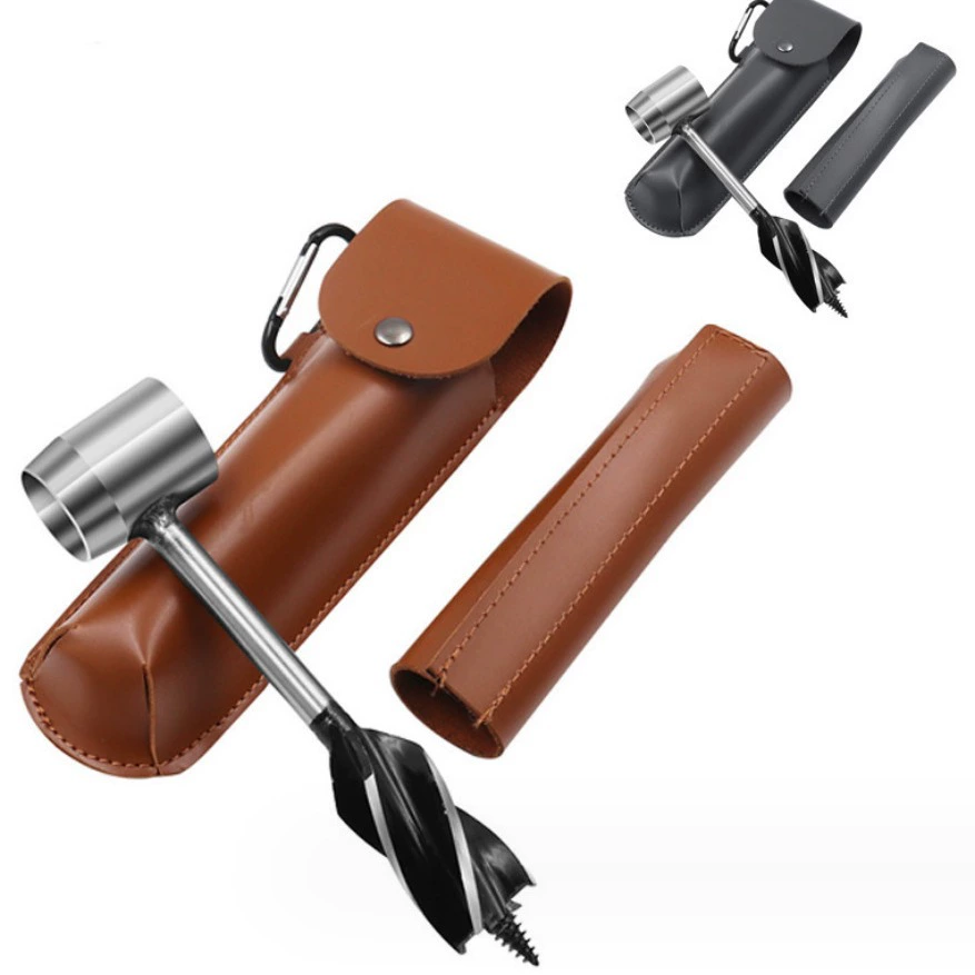 Дрель для выживания на открытом воздухе Ручная дрель по дереву Кемпинг Сверло ручной работы Сверло для сверления дерева Дрова Набор инструментов для раскалывания дров