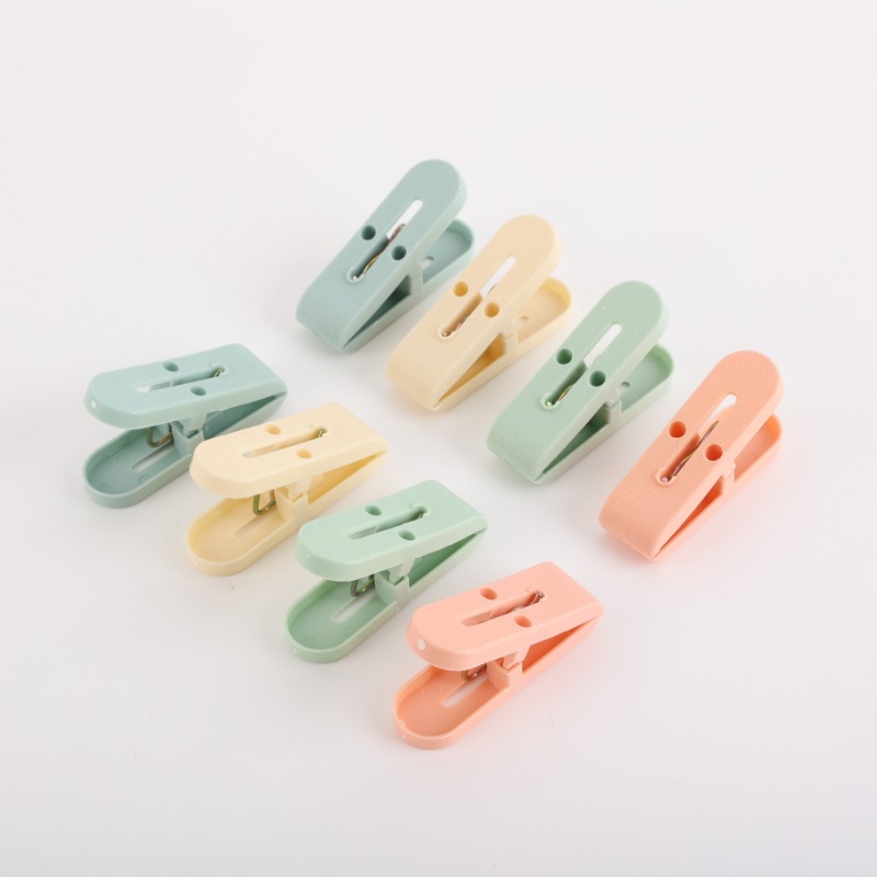 Clip de secado multifuncional con resorte grueso fuerte para dormitorio de estudiantes domésticos Clip de secado a prueba de viento calcetines ropa interior secado