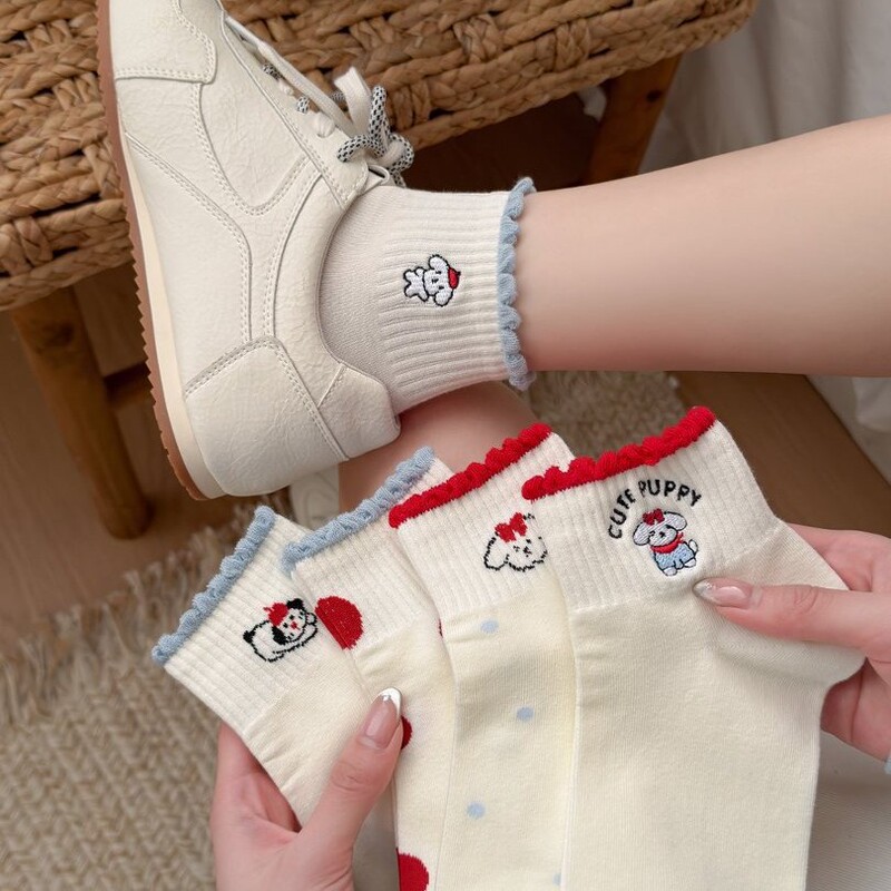 26 New Spring Hot-Selling Cotton Short Socks for Women, Red Cartoon Dog Socks, Girls' Short Socks, Women's Cartoon Socks 26 New Spring Hot-Selling Cotton Short Socks for Women, Red Cartoon Dog Socks, Girls' Short Socks, Women's Cartoon Socks