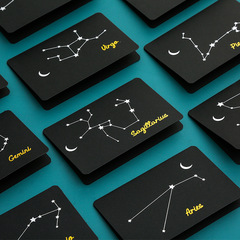Twelve Constellations Handwritten Greeting Card Gift Message Card Blank Birthday Party Lover's Festival Folding Small Card