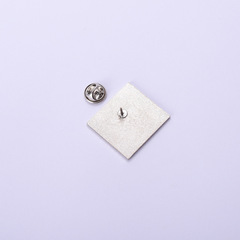 European and American new alloy letter series brooch buckle ins personalized back body hurts rectangular badge