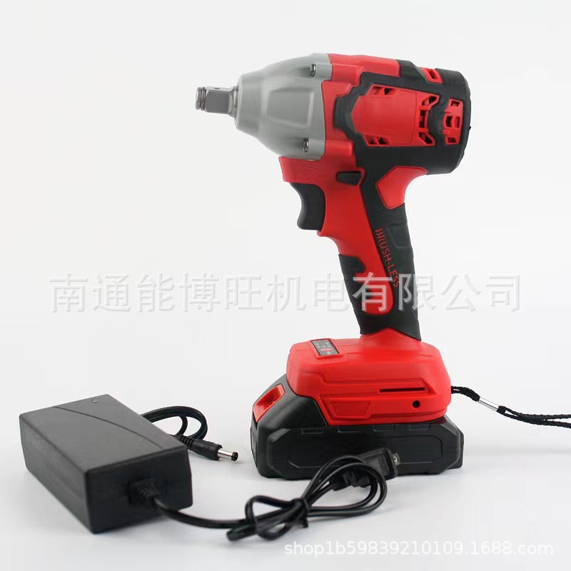 Comercio exterior al por mayor sin escobillas de alta potencia herramienta de batería de litio Impacto llave eléctrica trabajador carpintería reparación de automóviles herramienta de pistola de aire