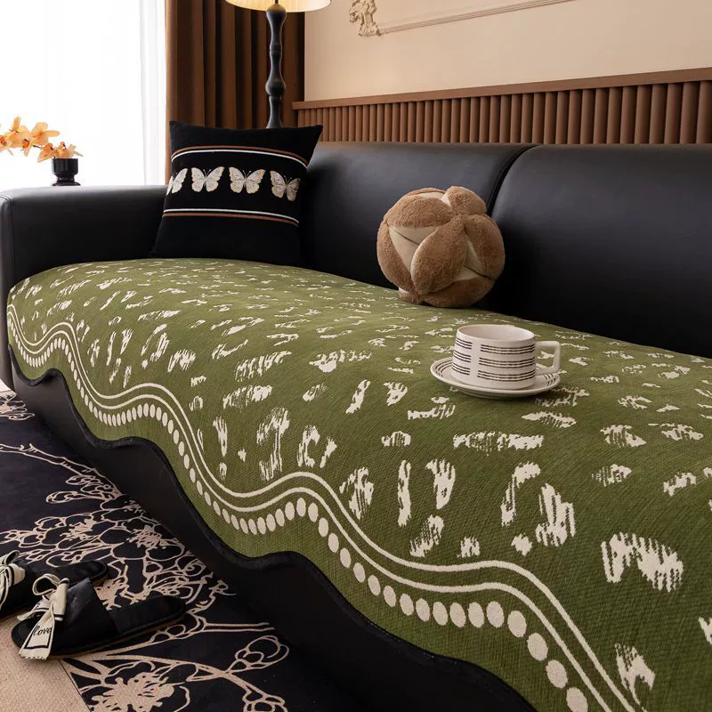 2025 новый тип синего пантера Chenier Leopard диван подушку четыре сезона универсальная нескользящая подушка для сидения легкий экстравагантный прямой диван одеяло