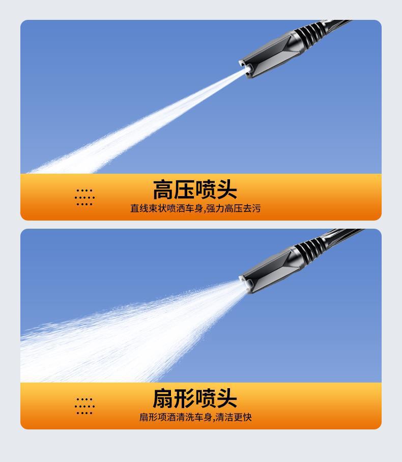 High-pressure car washing water gun, household car washer, car air conditioner cleaner, high-power car brush, powerful floor cleaning tool