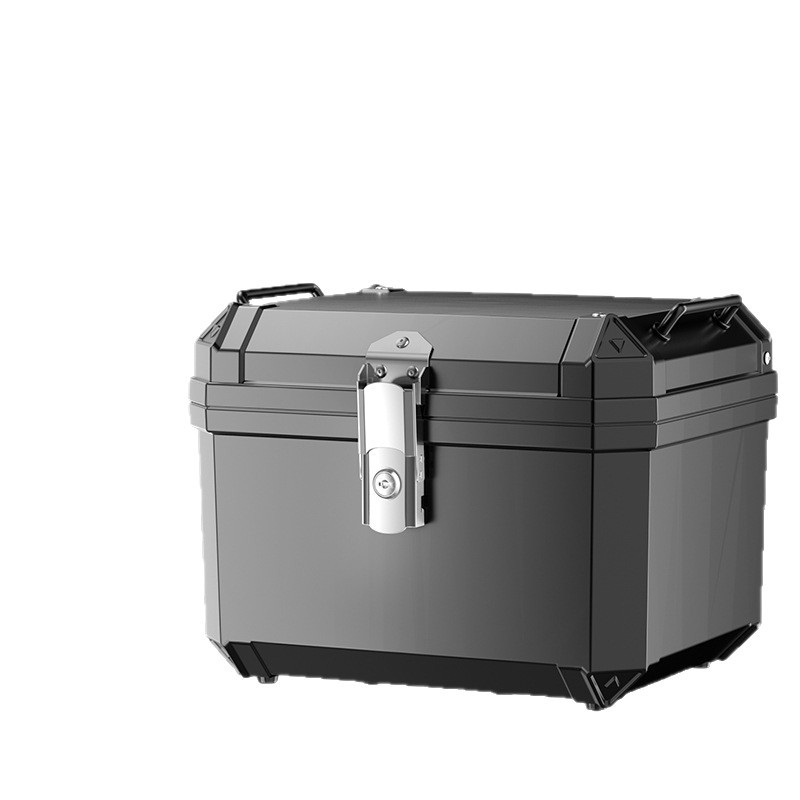 Baja trasera de motocicleta de gran capacidad de tres cajas para scooter eléctrico, caja lateral gruesa, maleta general grande