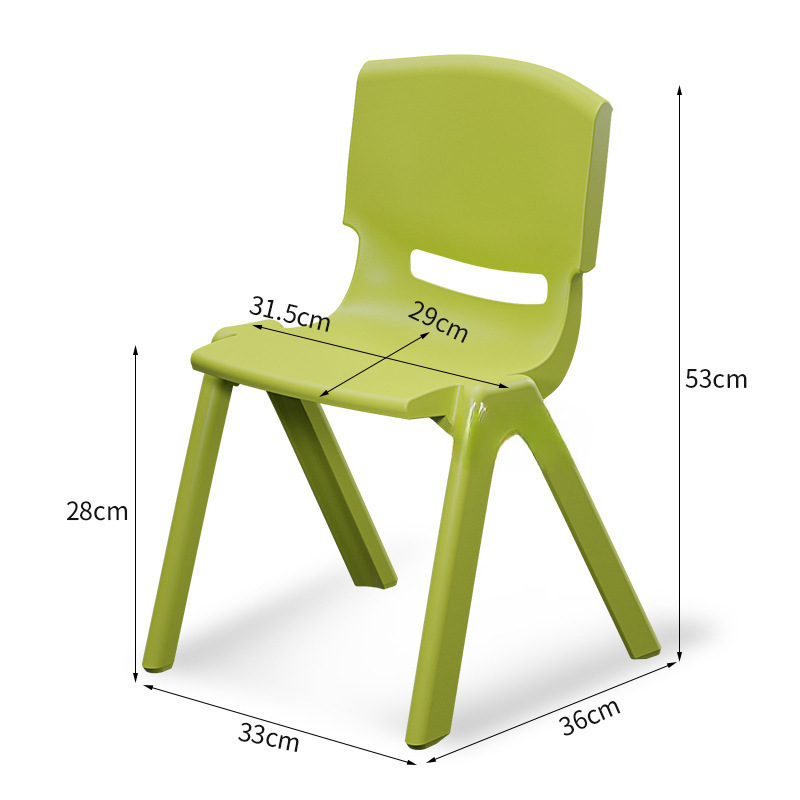 silla de respaldo de jardín de infantes silla para niños taburetes gruesos silla de comedor de plástico pequeño taburete doméstico pequeño image 3