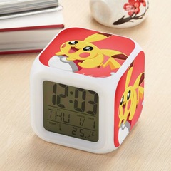Cross-border exquisite INS alarm clock, alarm clock for students, dice clock, colorful square clock, children's alarm clock wholesale