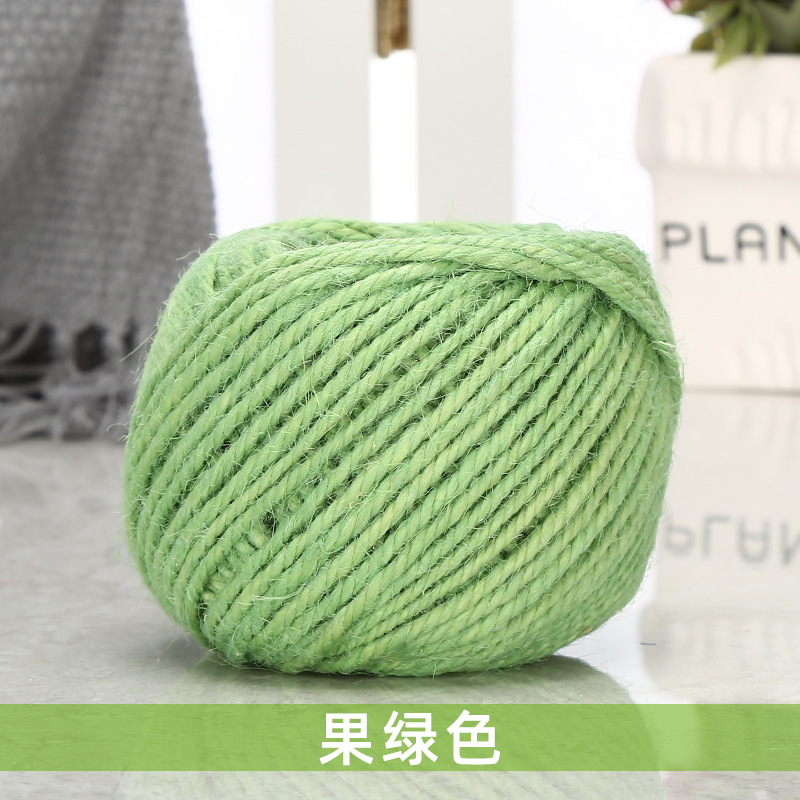 Cuerda de cáñamo colorida 1,5-2mm DIY estilo retro hecho a mano clip de foto cuerda de yute 25 m/50 m/100 M