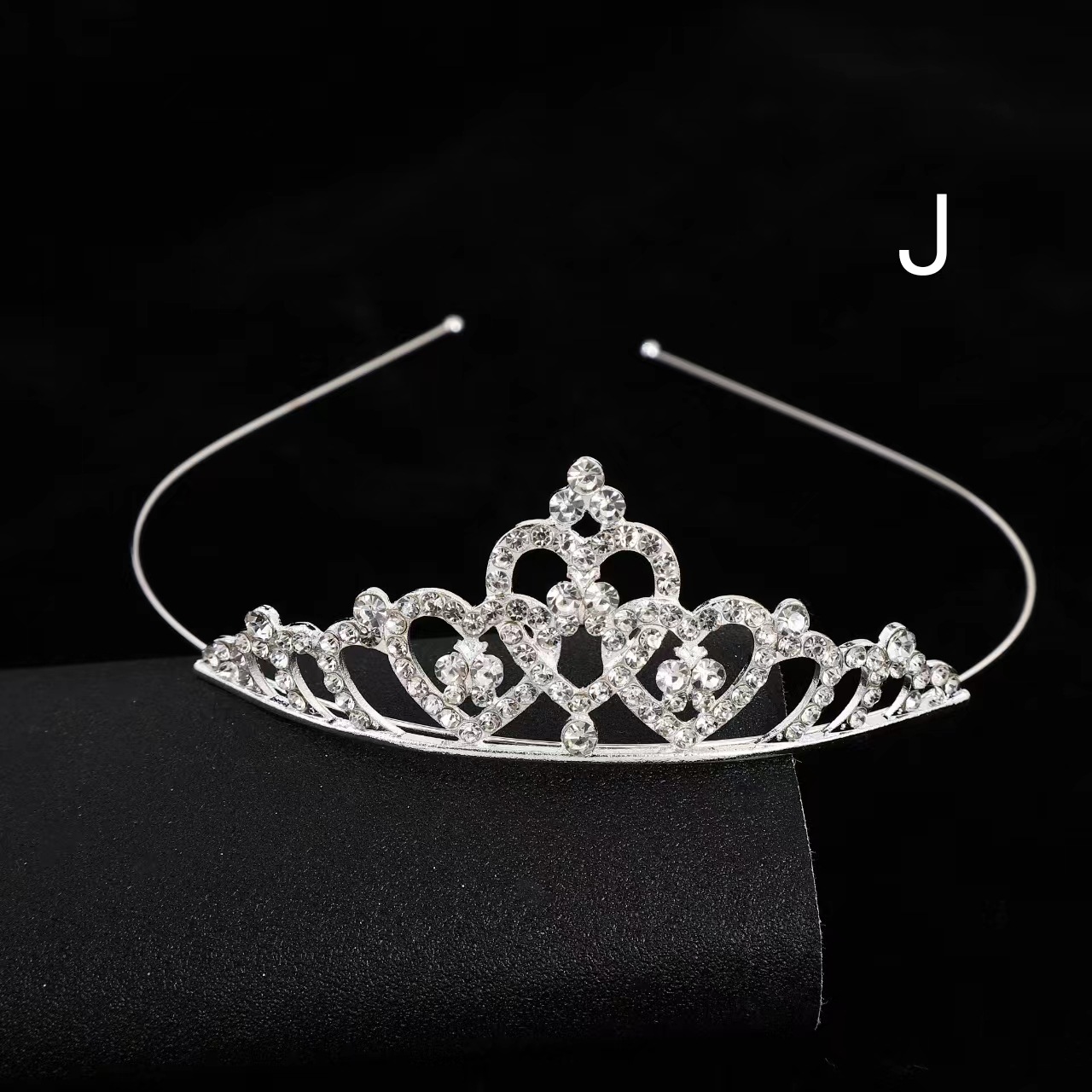Diadema de corona de diamantes de imitación para niños, peine para el cabello, accesorios para el cabello para niñas, espectáculo de vacaciones para bebés, tocado de novia, cristal chapado en oro