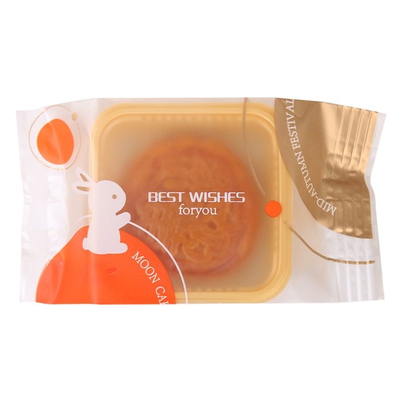 Nueva máquina de conejo bolsa de sellado de mediados de otoño pastel de Luna bolsa de embalaje helado hecho a mano bolsa de pastel de Luna yema de huevo bolsa de plástico crujiente sellada