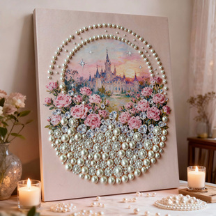 �����ʯ��õ�廨DIY���ϰ��ֹ�ƴ�N�������������b�