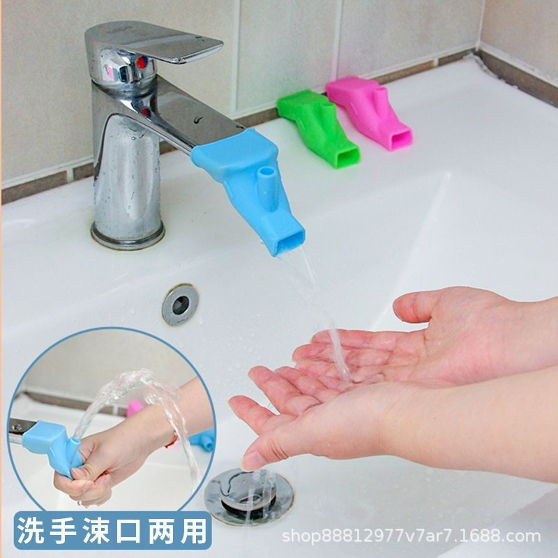 Water Nozzle Faucet Extender Soft Material Tpr Silicone Guide Sink Faucet Elastic Joint Water Diversion Yiwu