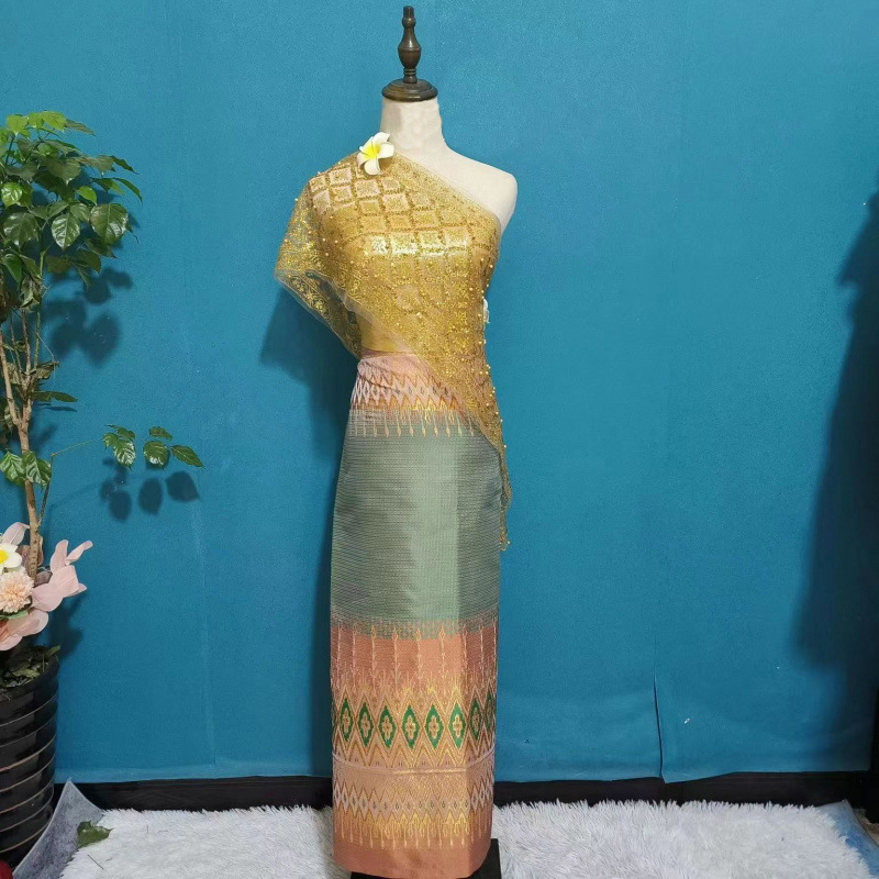 新しい西双版納ダイ族服インターネット有名人旅行写真スタジオ写真スリーピースエスニックステージ衣装クロスボーダー|undefined