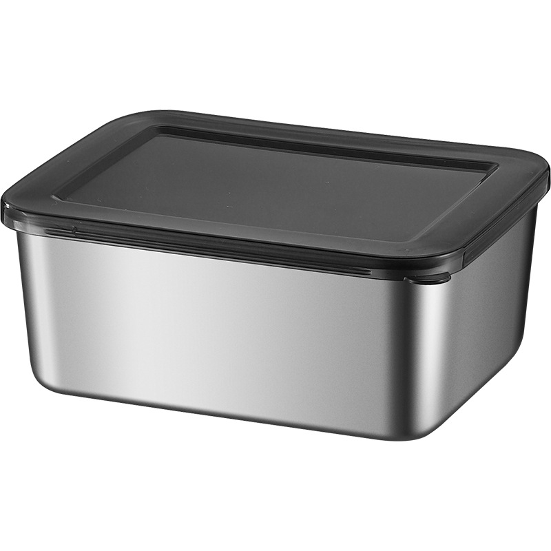 Crisper antibacteriano de calidad alimentaria de acero inoxidable caja de fruta Bento refrigerador especial sellado caja de almacenamiento hogar