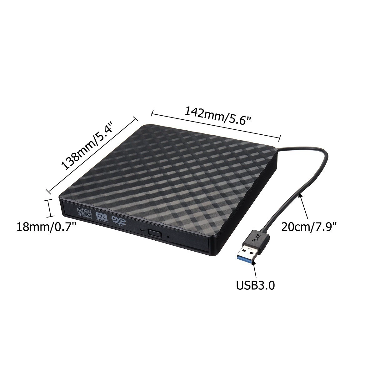 Компьютер портативный поп-ап внешний регистратор USB 3.0 DVD RW CD привод