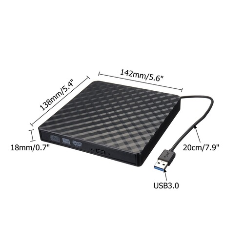 Computer Portable Pop-up Mobile External Burner USB 3.0 DVD RW CD Burner Drive