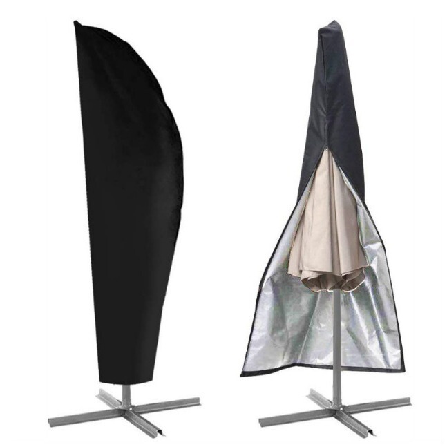 Cross-border 210D banana umbrella dust cover dust umbrella outdoor sunshade Oxford cloth umbrella cover Roman umbrella straight umbrella cover