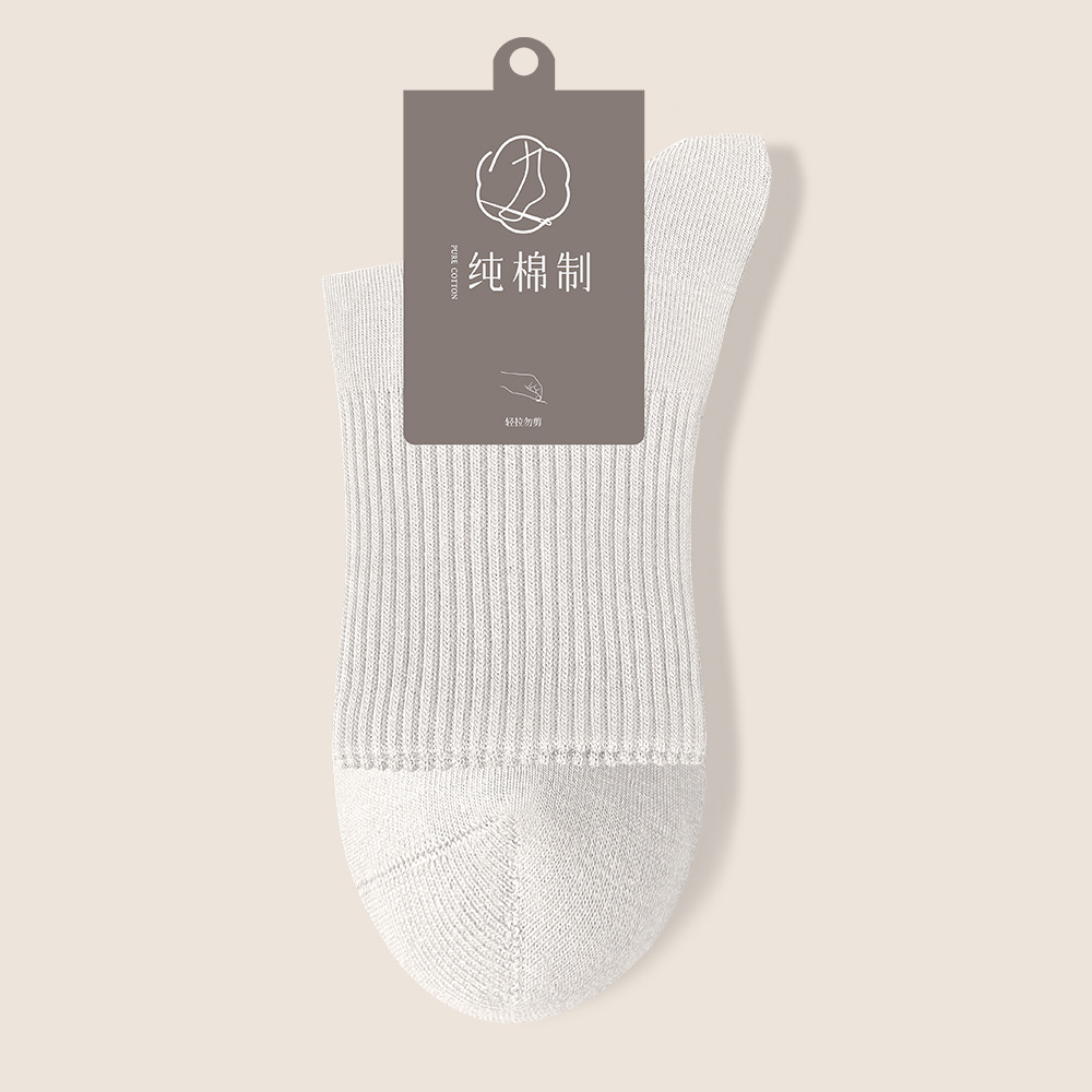95%純綿ソックス メンズ 秋冬 ノンボーン ミドル丈 7A抗菌 吸汗 防臭 ビジネス メンズ スポーツ レジャー ロングソックス