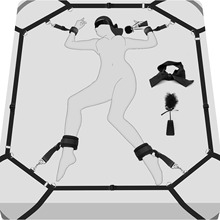 新款SM绑带BDSM成人性爱束缚捆绑可调节手铐脚铐夫妻床上性用品