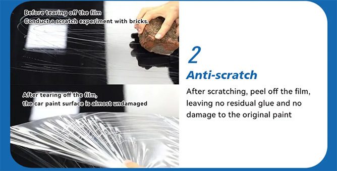 High-End Tpu Invisible Car Film, Thickened Ppf Car Paint Protection Film, Anti-Scratch, Imported Transparent Car Protection Film