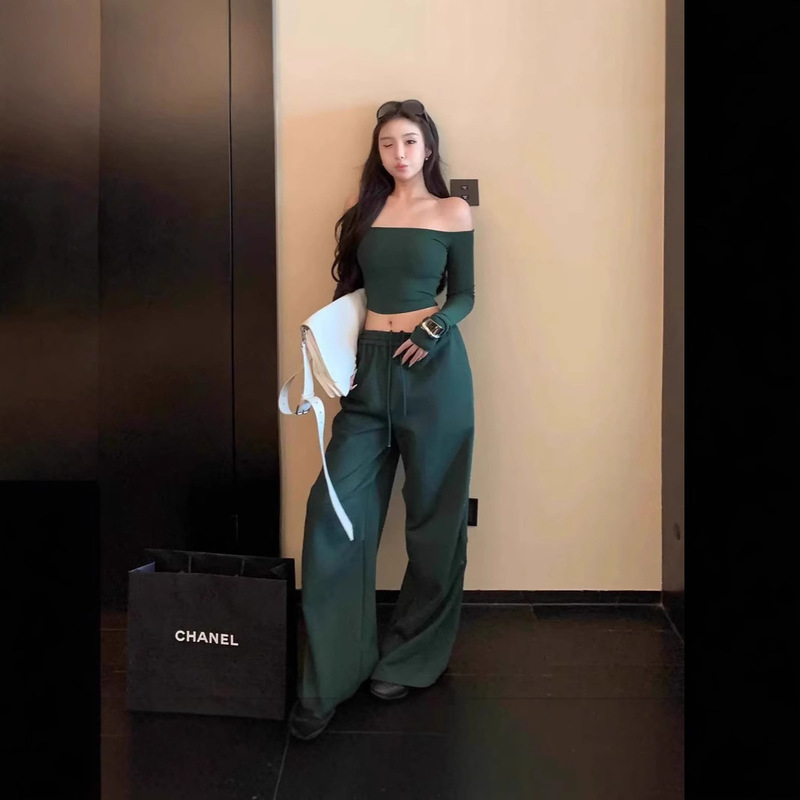2026 Spring/Summer New Fashion Versatile Slim Fit T-Shirt Elegant Slimming Stylish Sexy Top Casual Pants Two-Piece Set