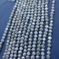 Барочный пресноводный жемчуг 6-7MM поперечное отверстие с двумя гранями жемчуг DIY ожерелье браслет полуфабрикаты для оптовых продаж