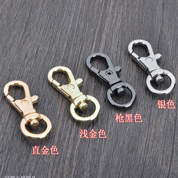 箱包五金配件各款式颜色大小锌合金圆尾2分小鱼嘴扣手袋服饰