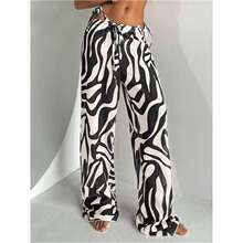 欧美热销泳衣阔腿裤高腰垂感宽松沙滩度假跨境外贸爆款时尚泳裤